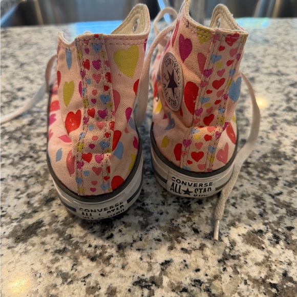 Converse Cream and Pink High-Tops - Picture 4 of 5